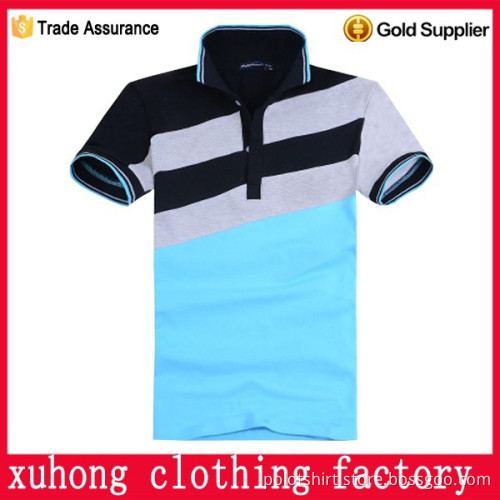 vertical striped men's polo shirt